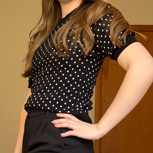 LOFT Polka Dot Top - Picture 2 of 6